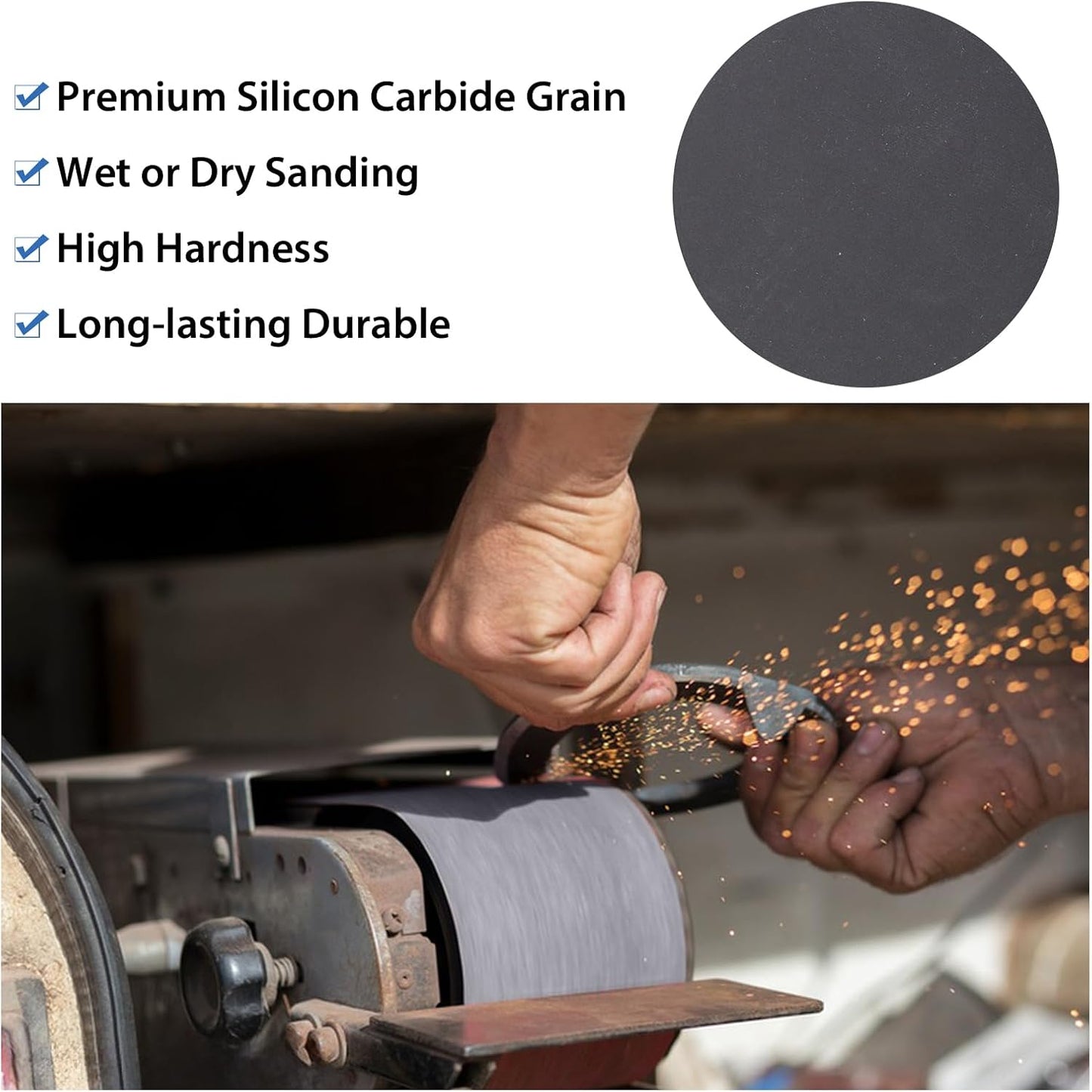 1x30 Inch Silicon Carbide Sanding Belts, 4 PCS Each of 80,120, 240, 400, 800,1000 Grits Knife Sharpening Belt Kits for 1 x 30 Inch Belt Sander, 24 Pack