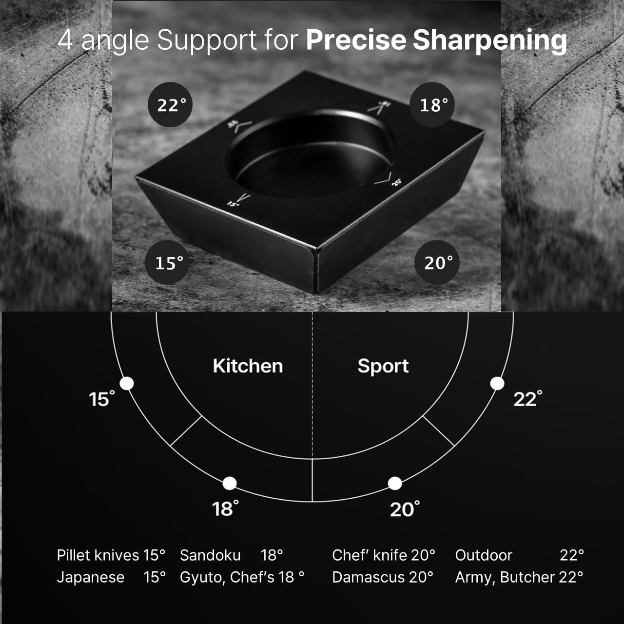 Rolling Knife Sharpener - EXTRA FINE Whetstone Knife Sharpener Roller - EASY TO USE - Rolling Sharpener for Knives with Magnetic Knife Holder - Knife Sharpening Kit knife sharpener stone