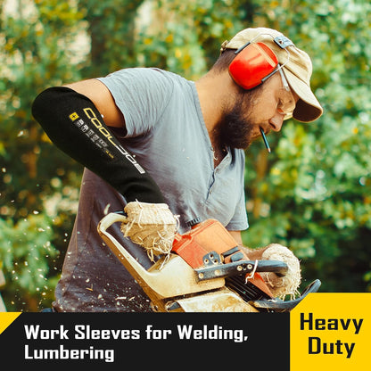 3 Pairs 14/18in A4 Cut Resistant Sleeves with Thumb Hole, UV Sun Protection Arm Sleeves for Thin Skin Farmer Gardener