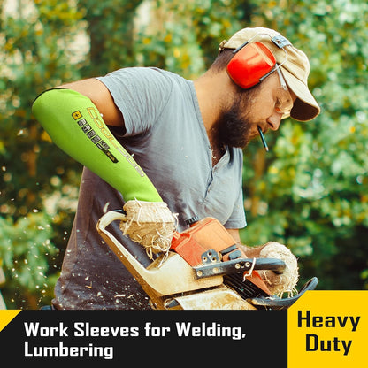 3 Pairs 14/18in A4 Cut Resistant Sleeves with Thumb Hole, UV Sun Protection Arm Sleeves for Thin Skin Farmer Gardener