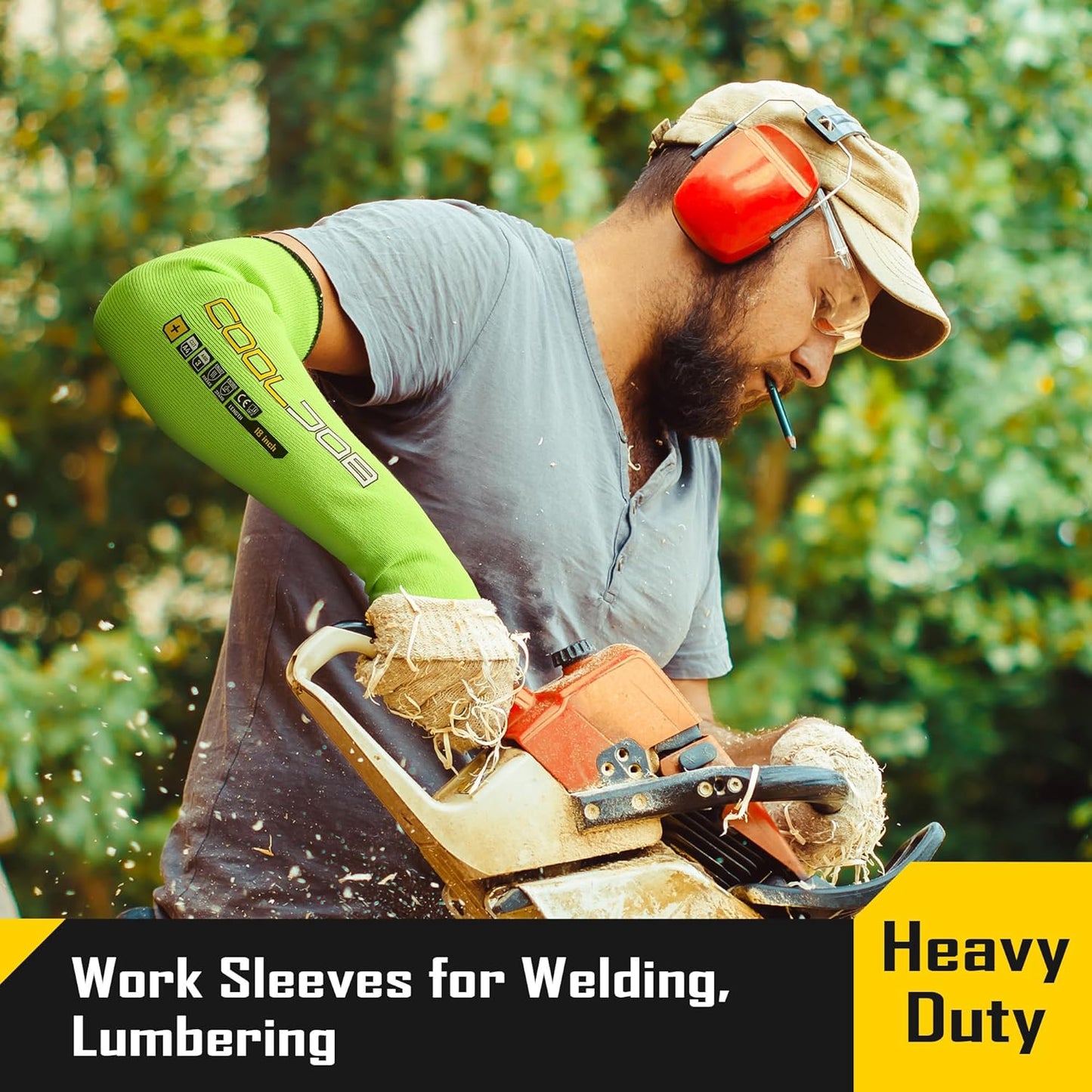 3 Pairs 14/18in A4 Cut Resistant Sleeves with Thumb Hole, UV Sun Protection Arm Sleeves for Thin Skin Farmer Gardener