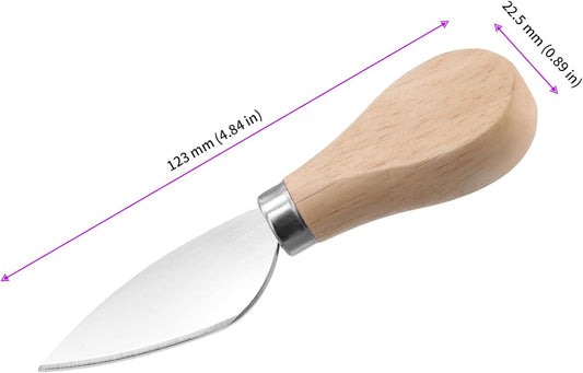 24 PCS Butter Knife Spreader with Wooden Handle, Stainless Steel Cocktail Knives Spreaders Wooden Handle Cheese Knives for Butter, Jam, Cheese