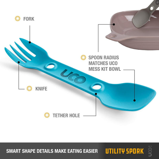 Utility Spork 3-in-1 Combo Spoon-Fork-Knife Camping Utensil