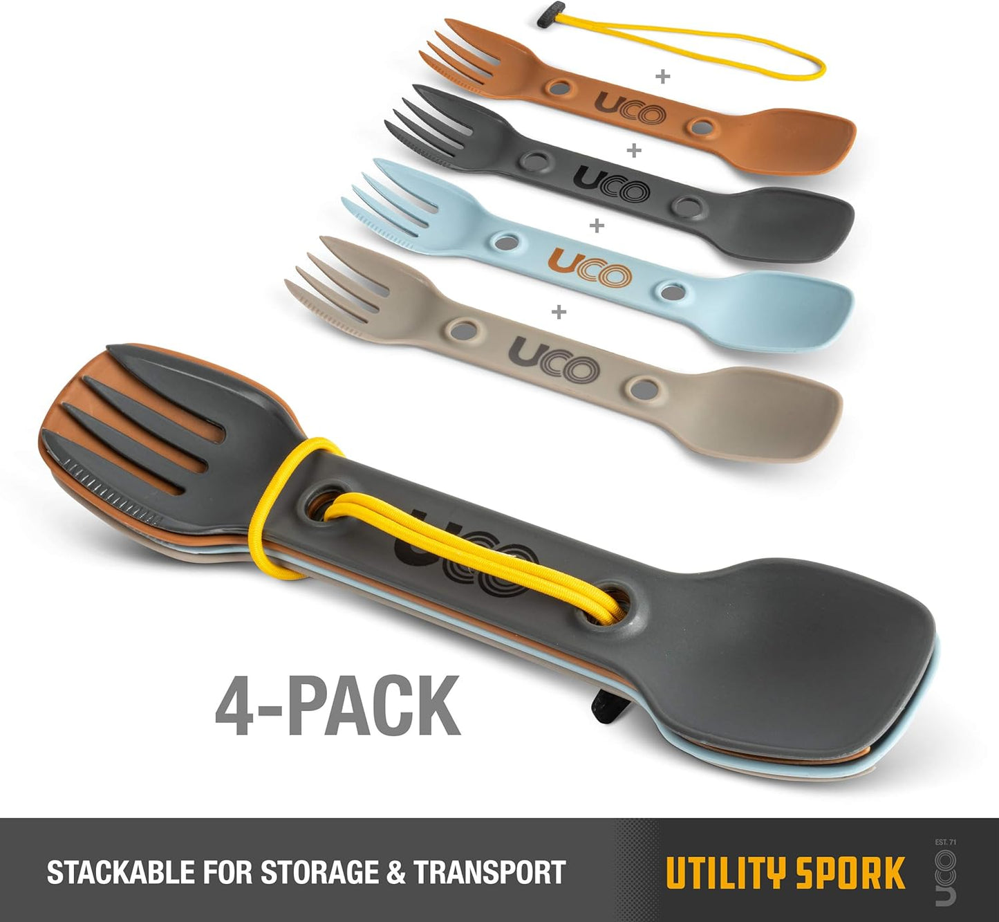 Utility Spork 3-in-1 Combo Spoon-Fork-Knife Camping Utensil