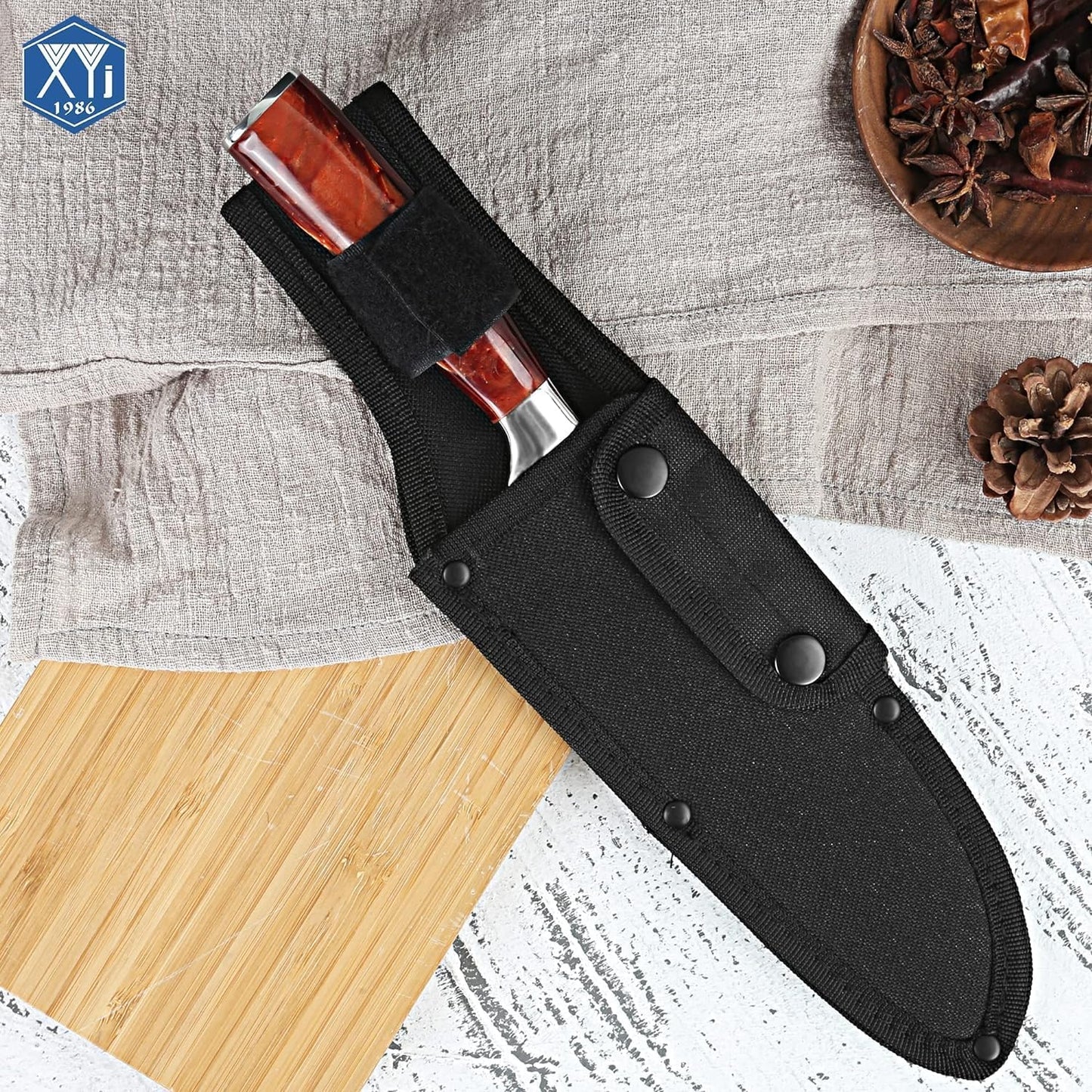 Universal Knife Sheath, Black, 12x2.5 inch