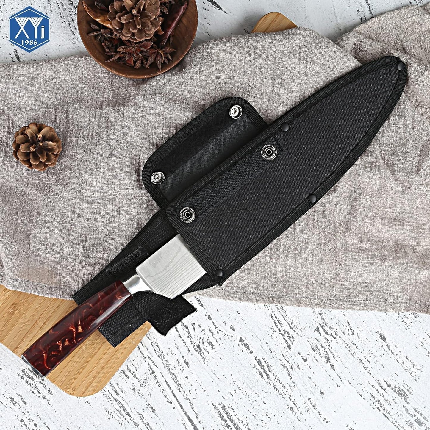 Universal Knife Sheath, Black, 12x2.5 inch