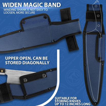 Universal Knife Sheath, Black, 12x2.5 inch