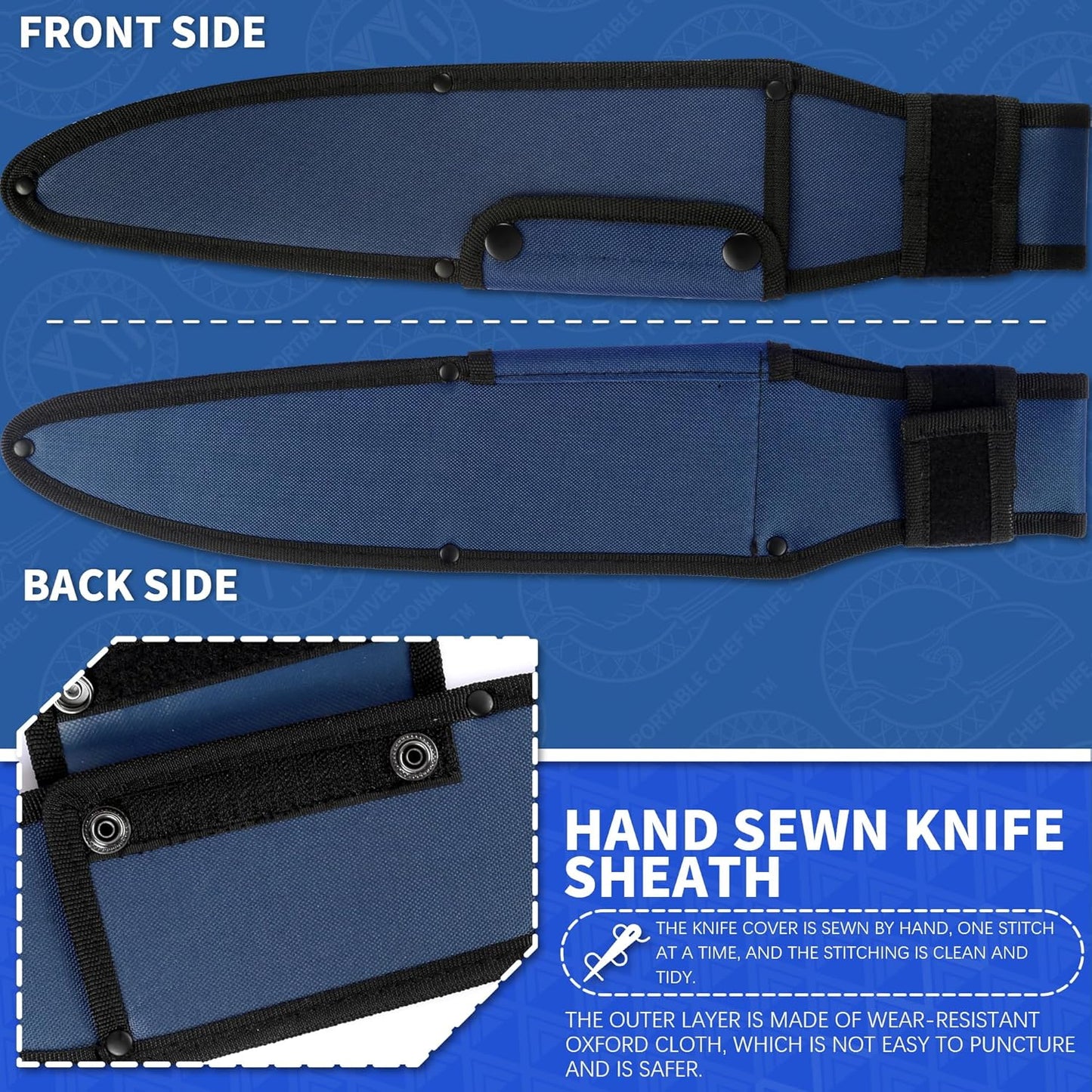 Universal Knife Sheath, Black, 12x2.5 inch
