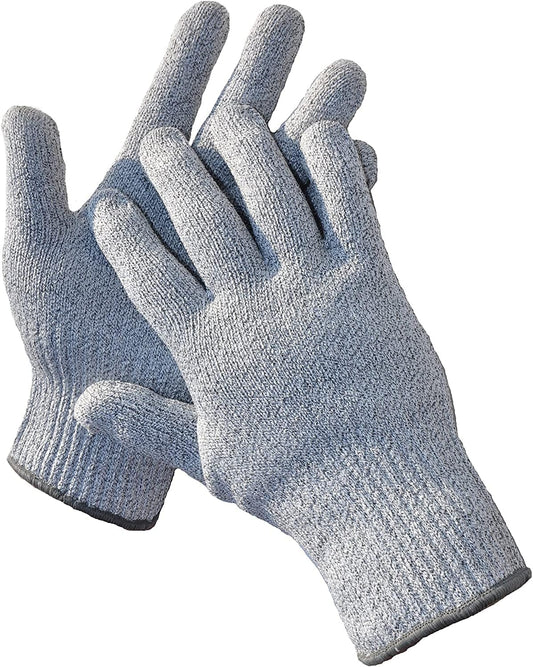 G & F 57100M CUTShield Classic level 5 Cut Resistant Gloves for Kitchen,Food Grade Cut Resistant Gloves, Medium.,Grey