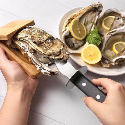 2Pcs Oyster Shucking Opener, Oyster Knife Shucker Set, Shucker Seafood Clam Tool Holder Easy to Use Seafood Tools Specialty Tools