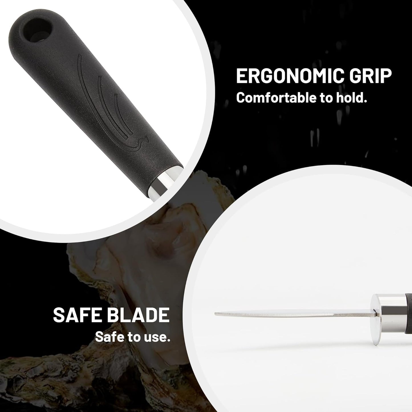 Oyster Shucker Set - 2 Oysters Shucking Knives and Cut Resistant Gloves- Seafood Opener Kit Tools for Oysters, Clam, Shellfish, Crab, Kitchen Tools, Premium Kitchen Knife Tools Gift