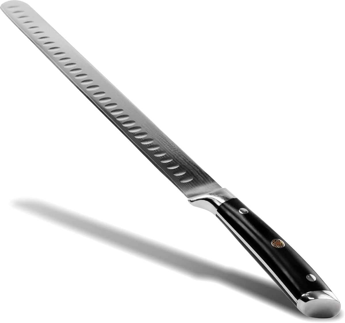 Brisket Slicing Knife – 12" Brisket Knife, BBQ, Grilling Gifts For Men – Razor Sharp German Steel, Full Tang, Ergonomic Handle