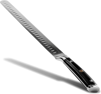 Brisket Slicing Knife – 12" Brisket Knife, BBQ, Grilling Gifts For Men – Razor Sharp German Steel, Full Tang, Ergonomic Handle