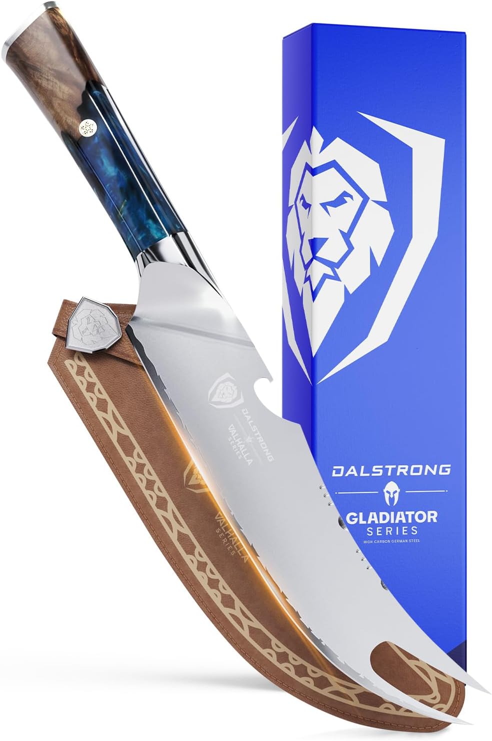 Valhalla 7" Nakiri Knife — Japanese Vegetable Cleaver, 9CR18MOV HC Steel (8–12° Edge), Unique Wood + Resin Handle — For Precision Veg Prep, Asian Cooking & Stir-Fry