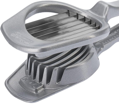 Mushroom & Egg Slicer – Heavy-Duty Aluminum Cutter with 7 Stainless Steel Blades for Even Slices, Multi-Purpose Food Slicer for Mushrooms, Eggs, Strawberries & Kiwi, Kitchen Essentials