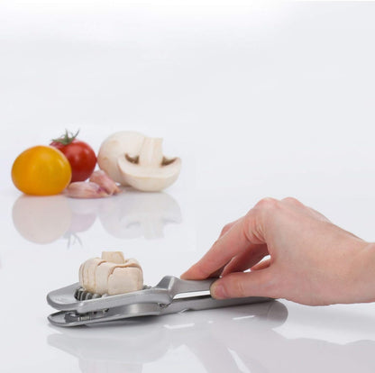 Mushroom & Egg Slicer – Heavy-Duty Aluminum Cutter with 7 Stainless Steel Blades for Even Slices, Multi-Purpose Food Slicer for Mushrooms, Eggs, Strawberries & Kiwi, Kitchen Essentials