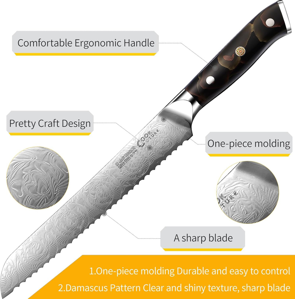 Kitchen Utility Knife,6 Inch Class Damascus Chef Knife,Japanese Petty Paring Knife