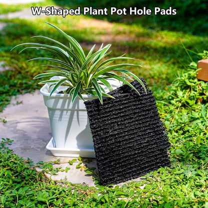 6-Pack Flexible Plant Pot Mat - Planter Water Liners for Inside of Potted Plants, Easy-to-Cut Soil Protection & Aeration Mat (6.3 inch)