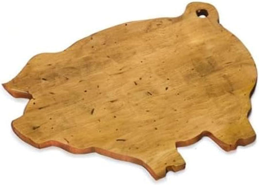 14-Inch-by-9-Inch Maple Wood Cutting Board, Pig-Shaped