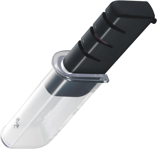 Seki Magoroku Diamond and Ceramic Sharpener (AP-0308), Black/White, 141 * 51 * 55 mm (Length X WidthX Height)