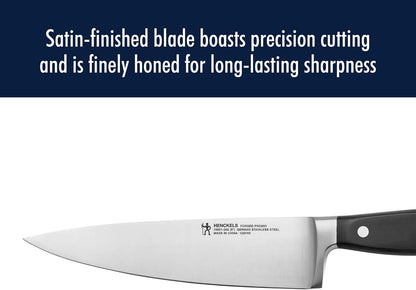 Forged Accent Razor-Sharp 8-inch Chef's Knife, Black, German Engineered Informed by 100+ Years of Mastery
