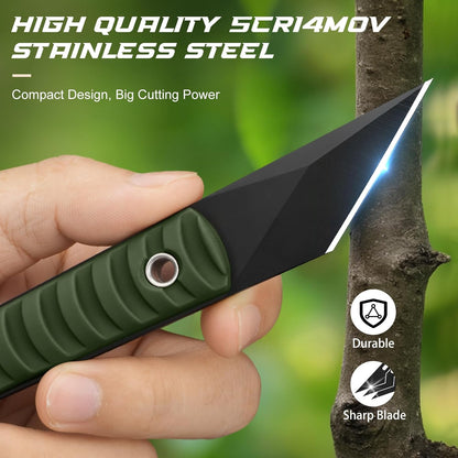 Precision Grafting Knife, Full-Tang Design, Precision Gardening Tool for Budding, Bonsai and Plant Grafting, Blue Handle
