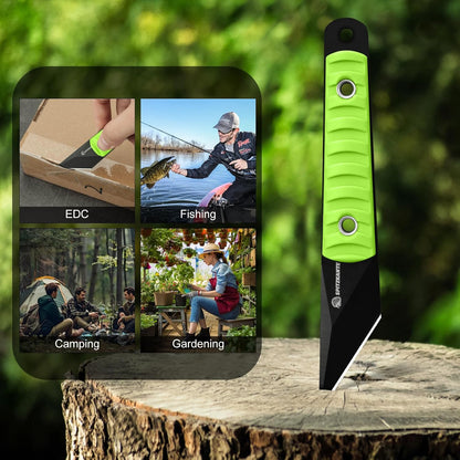 Precision Grafting Knife, Full-Tang Design, Precision Gardening Tool for Budding, Bonsai and Plant Grafting, Blue Handle