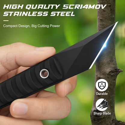 Precision Grafting Knife, Full-Tang Design, Precision Gardening Tool for Budding, Bonsai and Plant Grafting, Blue Handle