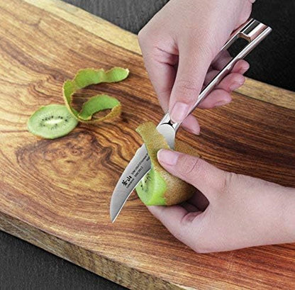 Cangshan N1 Series 1020397 German Steel Forged Peeling/Tourne Knife, 2.75-Inch Blade