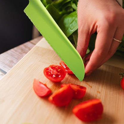 2pcs Lettuce Knife - 11.6inch&8.7inch Plastic Knives, Nylon Plastic Knife for Veggies, Fruit, Bread, Cake, Salad,Won't Cut Your Hands,Green