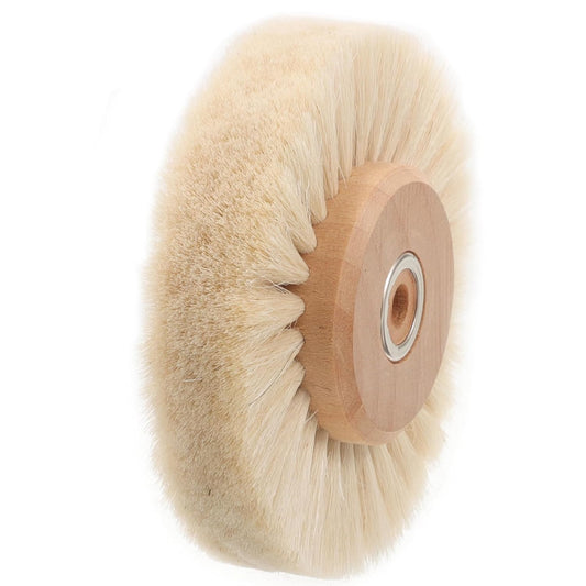 Wood Core Polishing Brush Wheel Durable Brush for Rust Removal and Efficient Cleaning of Jade Gaps Reusable Design for Professional Use