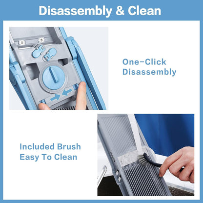 Upgrade Safe Mandoline Slicer Plus, Bigger Size, SkyBlue