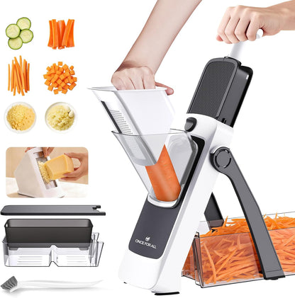 Upgrade Safe Mandoline Slicer Plus, Bigger Size, SkyBlue