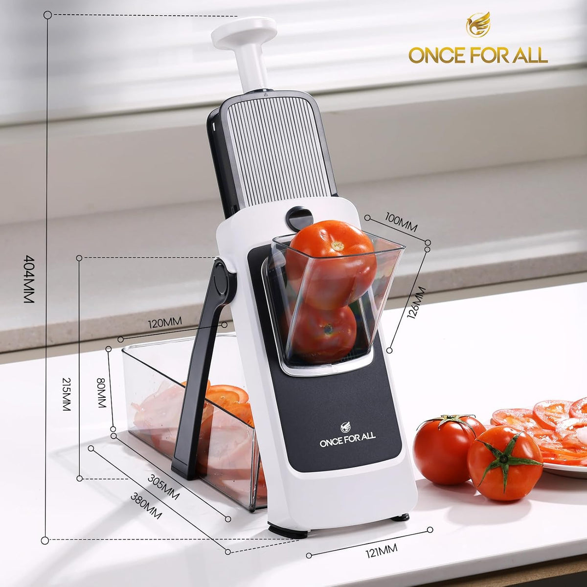Upgrade Safe Mandoline Slicer Plus, Bigger Size, SkyBlue