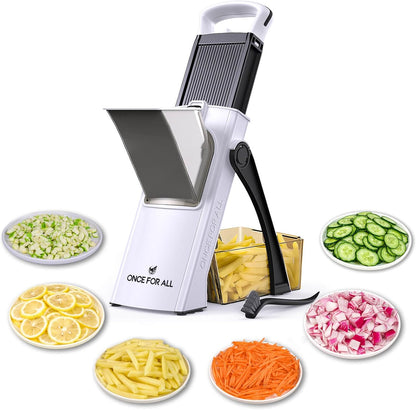 Upgrade Safe Mandoline Slicer Plus, Bigger Size, SkyBlue