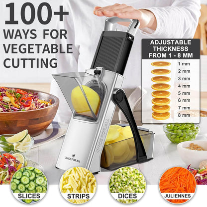 Upgrade Safe Mandoline Slicer Plus, Bigger Size, SkyBlue