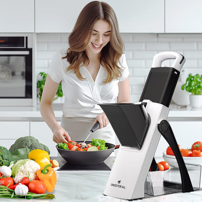 Upgrade Safe Mandoline Slicer Plus, Bigger Size, SkyBlue