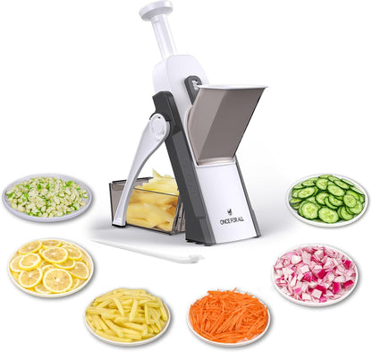 Upgrade Safe Mandoline Slicer Plus, Bigger Size, SkyBlue