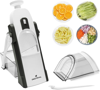 Upgrade Safe Mandoline Slicer Plus, Bigger Size, SkyBlue