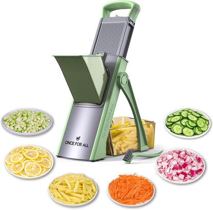 Upgrade Safe Mandoline Slicer Plus, Bigger Size, SkyBlue