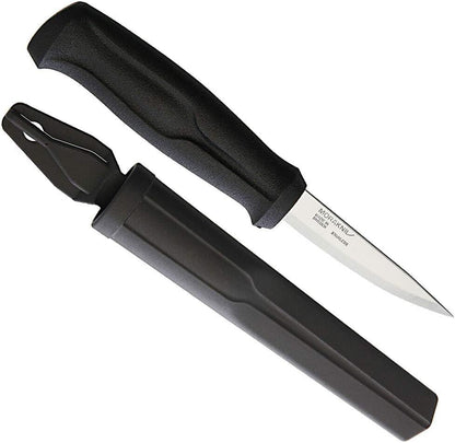 Woodcarving Basic Sandvik Stainless Steel Wood Carving Knife With Sheath, 3 Inch