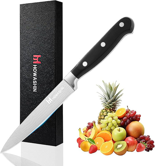 Chef Knife 5 Inch & Kitchen Knife Set Professional, German High-Carbon Stainless Steel,Razor Sharp, Ergonomic Handle,Utility Knife with Christmas Gift Box