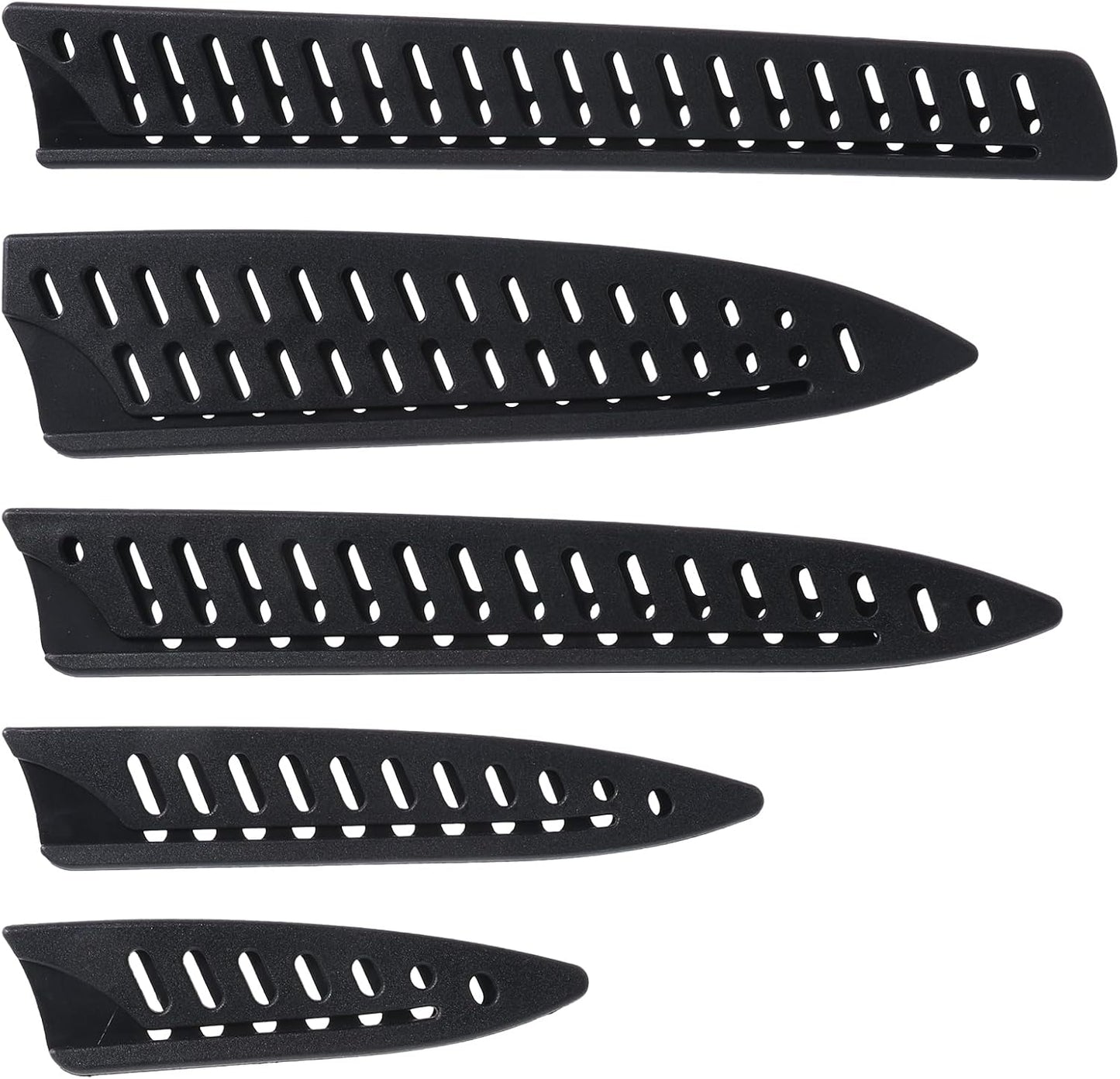 5 Pieces Kitchen Knife Sheath, Safety Knife Covers, Knife Sheath Blade Protector for 10'' 8'' 5'' 3.5'' Chef Knife, Bread Knife, Utility Knife, Paring Knife