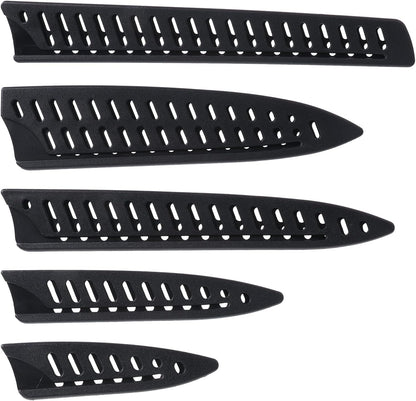 5 Pieces Kitchen Knife Sheath, Safety Knife Covers, Knife Sheath Blade Protector for 10'' 8'' 5'' 3.5'' Chef Knife, Bread Knife, Utility Knife, Paring Knife