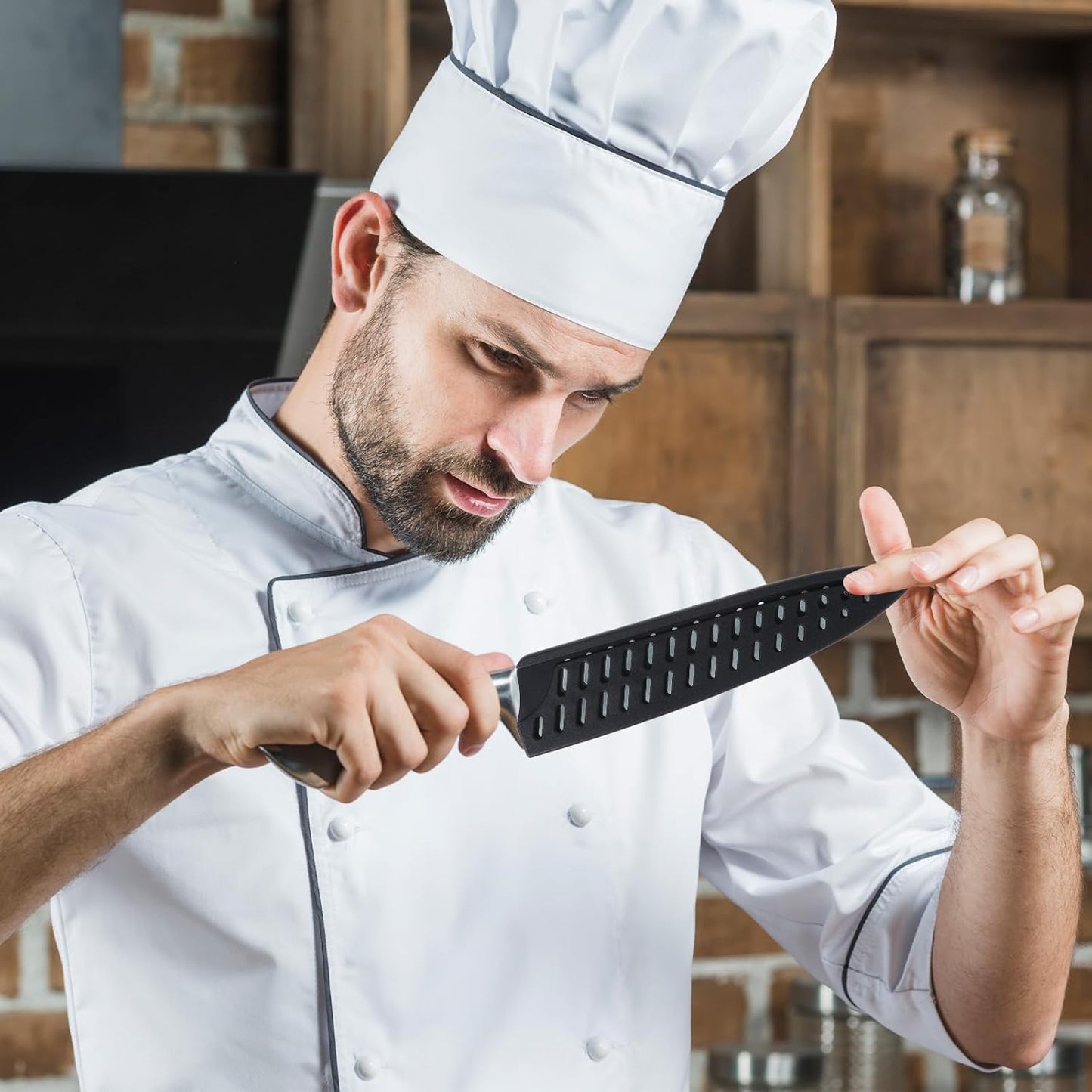 5 Pieces Kitchen Knife Sheath, Safety Knife Covers, Knife Sheath Blade Protector for 10'' 8'' 5'' 3.5'' Chef Knife, Bread Knife, Utility Knife, Paring Knife