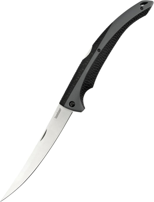 Kershaw Folding Fillet Knife, Black, 6.5 Inch Blade