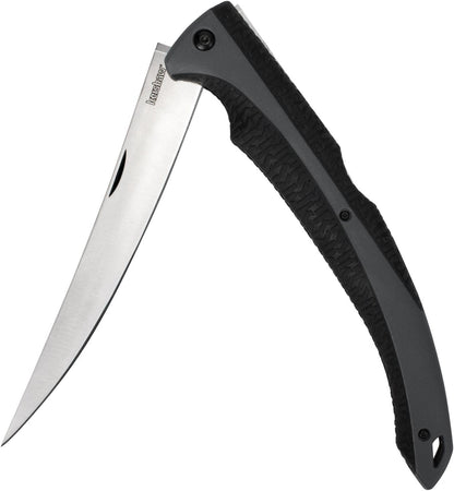 Kershaw Folding Fillet Knife, Black, 6.5 Inch Blade