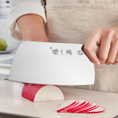 ZHANG XIAO QUAN Chinese Meat Cleaver 7.3”, Heavy Duty Chopper Knife Made by 40Cr13 High Carbon Stainless Steel for Meat Vegetable, Ultra Sharp Chef Knife for Home Kitchen Restaurant